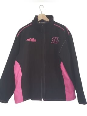 NASCAR Winner's Circle Jacket Ladies Collection #18 Kyle Busch Pink 2008 Size XL